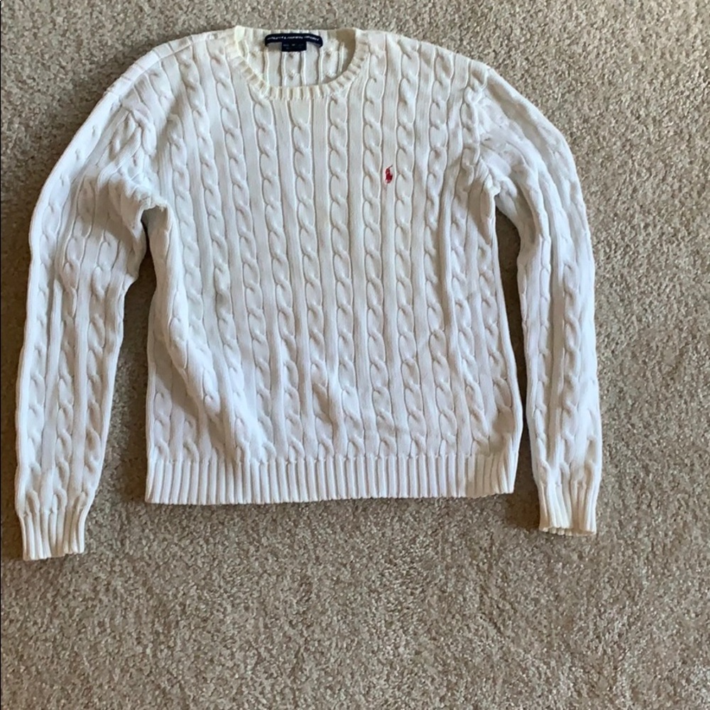 Ralph Lauren Sport White Sweater